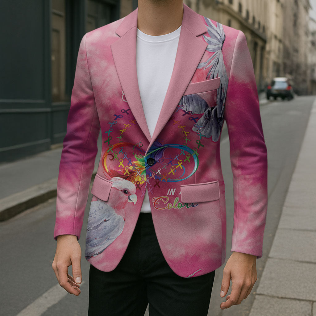 Australia Fight Cancer In All Colors Blazer Galah Pink Tie Dye