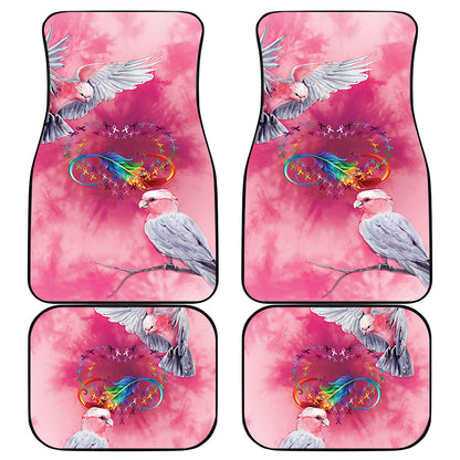 Australia Fight Cancer In All Colors Car Mats Galah Pink Tie Dye