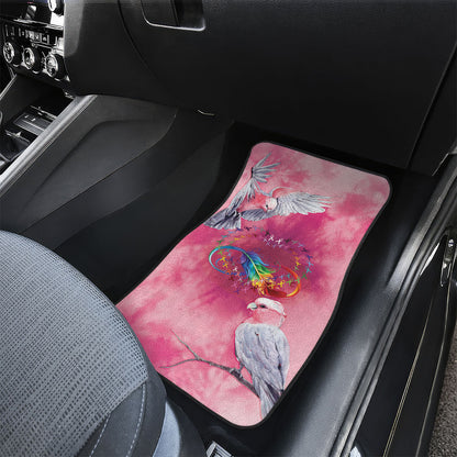 Australia Fight Cancer In All Colors Car Mats Galah Pink Tie Dye