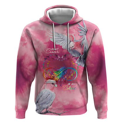 Australia Fight Cancer In All Colors Hoodie Galah Pink Tie Dye
