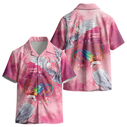 Australia Fight Cancer In All Colors Kid Hawaiian Shirt Galah Pink Tie Dye