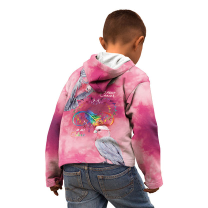 Australia Fight Cancer In All Colors Kid Hoodie Galah Pink Tie Dye
