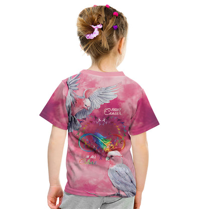 Australia Fight Cancer In All Colors Kid T Shirt Galah Pink Tie Dye