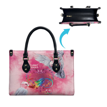 Australia Fight Cancer In All Colors Leather Bag Galah Pink Tie Dye