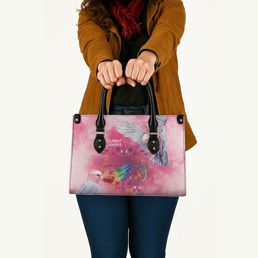 Australia Fight Cancer In All Colors Leather Bag Galah Pink Tie Dye