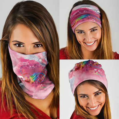 Australia Fight Cancer In All Colors Neck Gaiter Galah Pink Tie Dye