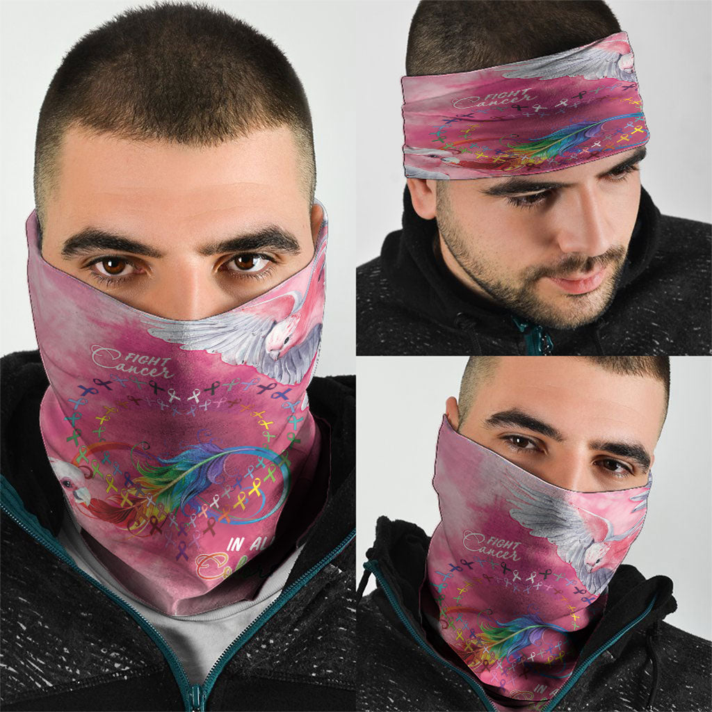Australia Fight Cancer In All Colors Neck Gaiter Galah Pink Tie Dye