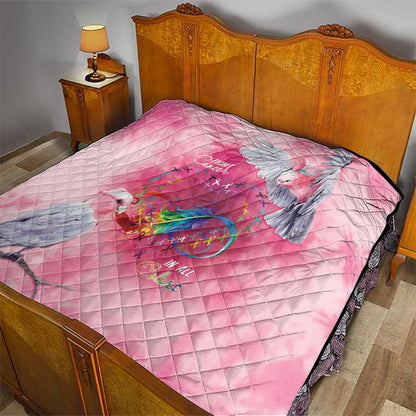 Australia Fight Cancer In All Colors Quilt Galah Pink Tie Dye