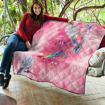 Australia Fight Cancer In All Colors Quilt Galah Pink Tie Dye