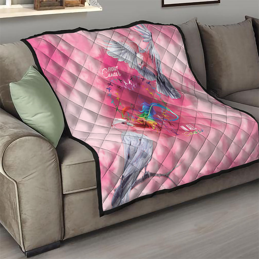 Australia Fight Cancer In All Colors Quilt Galah Pink Tie Dye