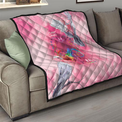 Australia Fight Cancer In All Colors Quilt Galah Pink Tie Dye