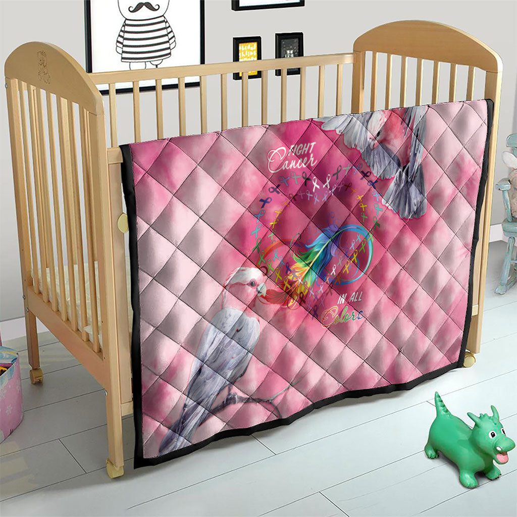 Australia Fight Cancer In All Colors Quilt Galah Pink Tie Dye