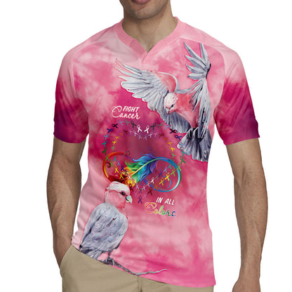 Australia Fight Cancer In All Colors Rugby Jersey Galah Pink Tie Dye
