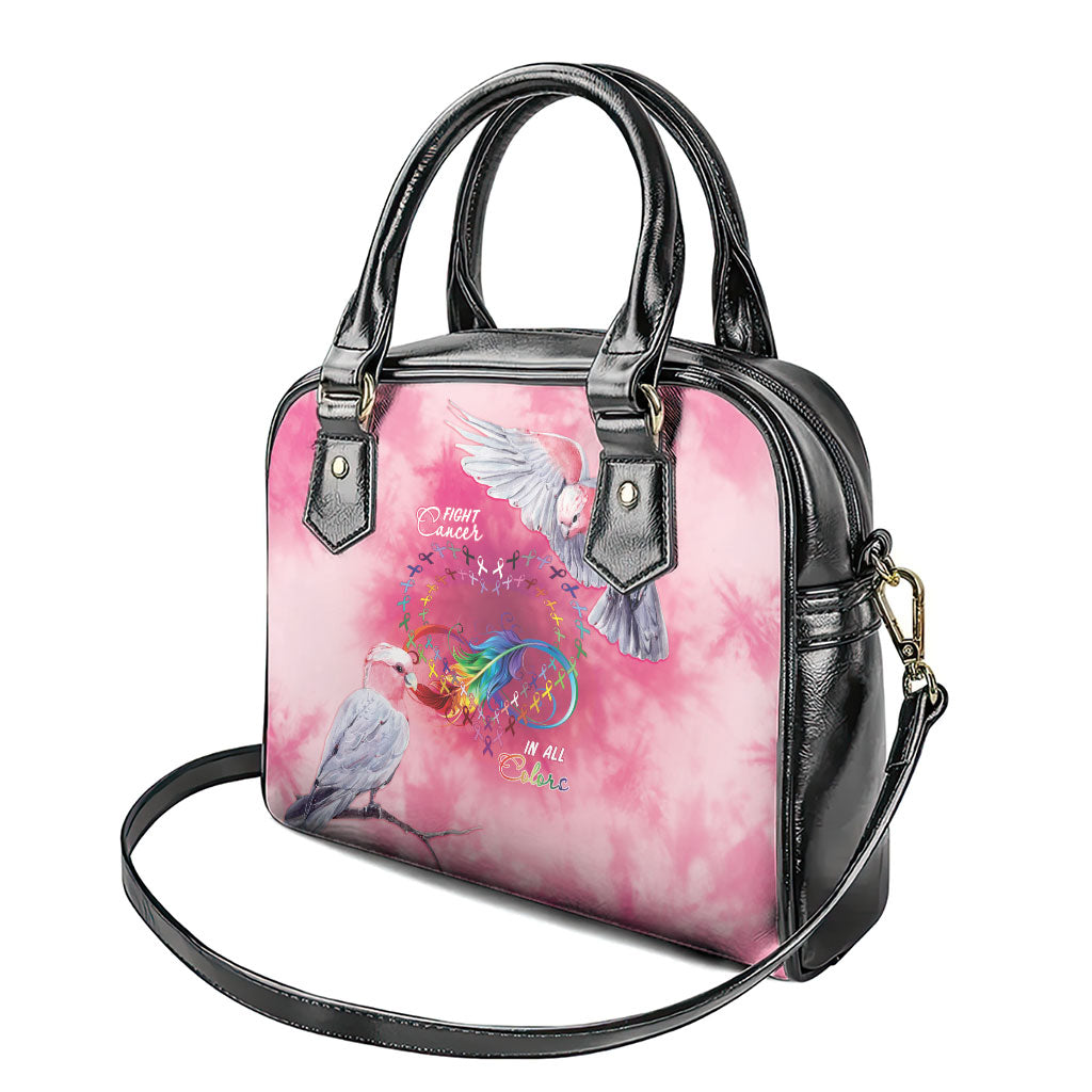 Australia Fight Cancer In All Colors Shoulder Handbag Galah Pink Tie Dye