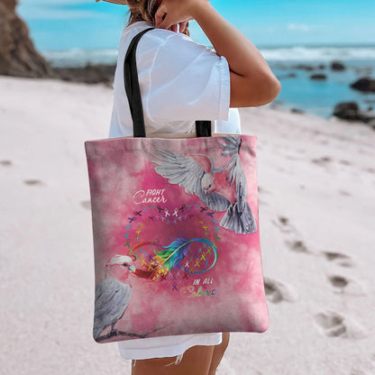 Australia Fight Cancer In All Colors Tote Bag Galah Pink Tie Dye