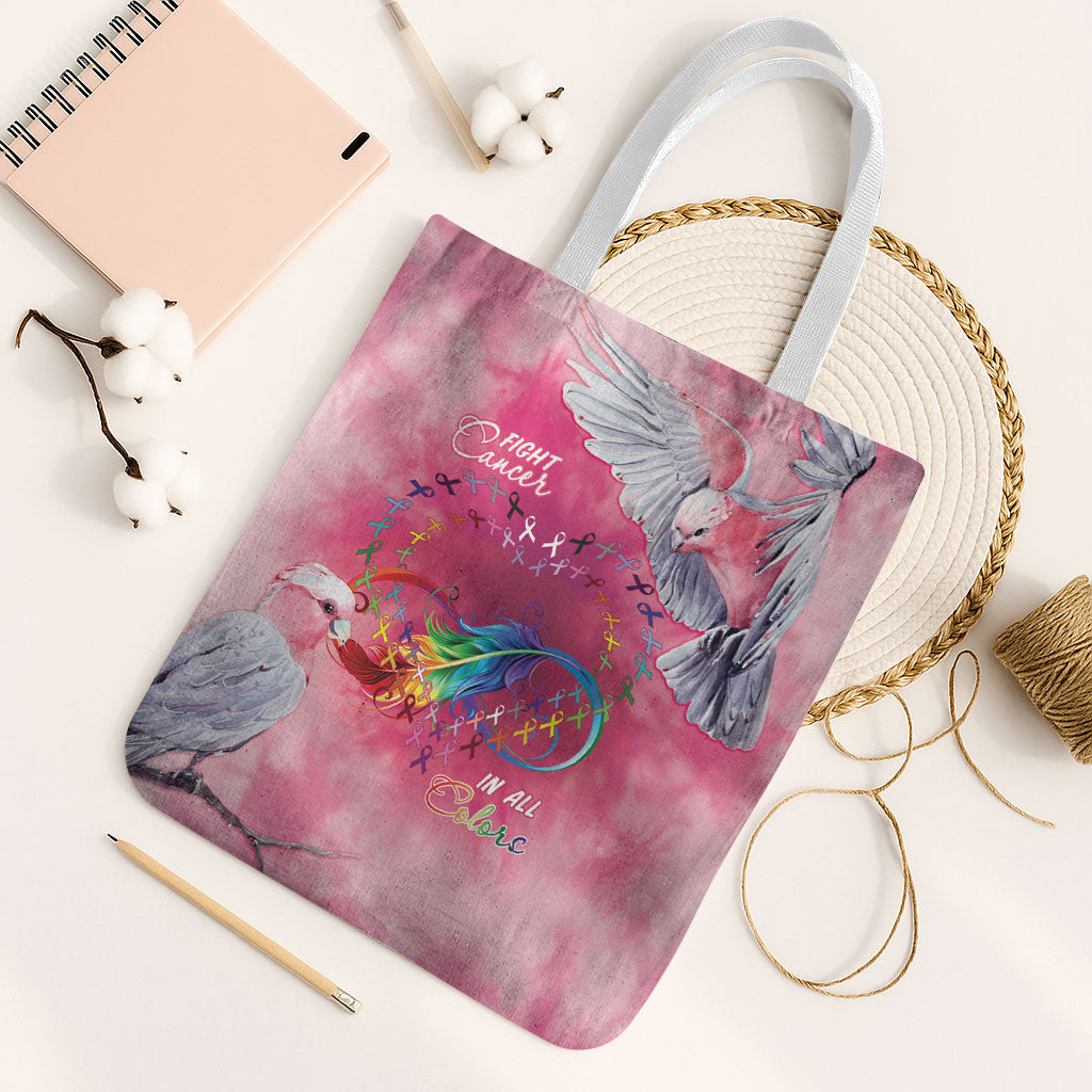 Australia Fight Cancer In All Colors Tote Bag Galah Pink Tie Dye