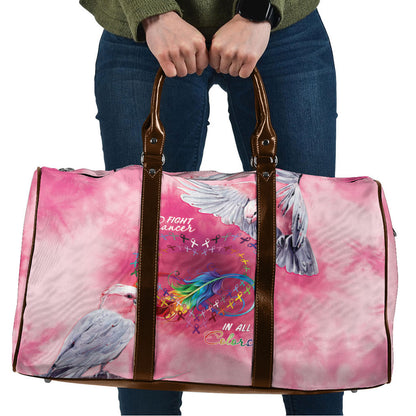 Australia Fight Cancer In All Colors Travel Bag Galah Pink Tie Dye