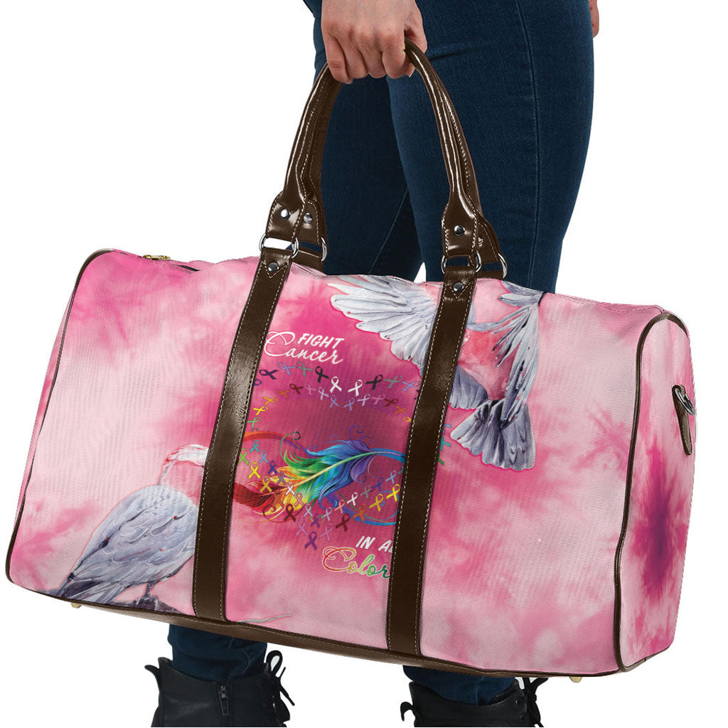 Australia Fight Cancer In All Colors Travel Bag Galah Pink Tie Dye