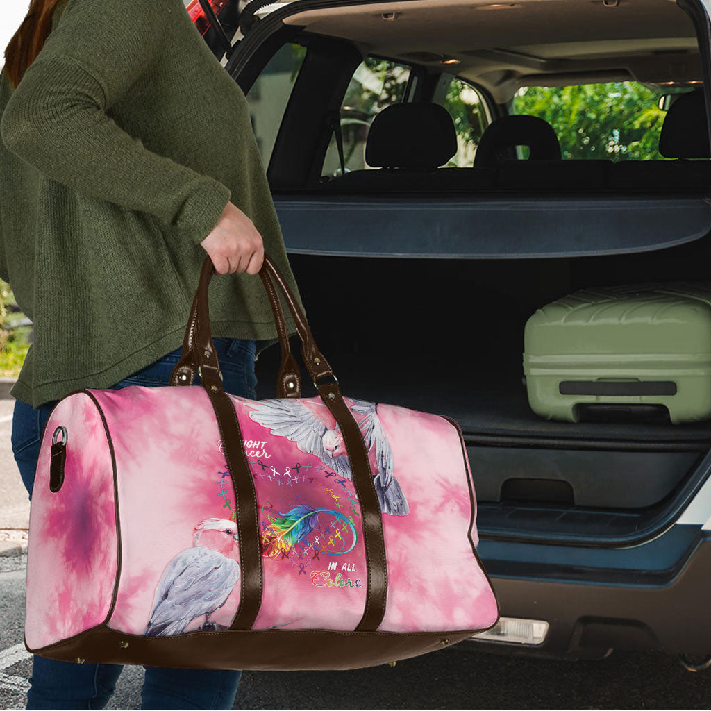 Australia Fight Cancer In All Colors Travel Bag Galah Pink Tie Dye