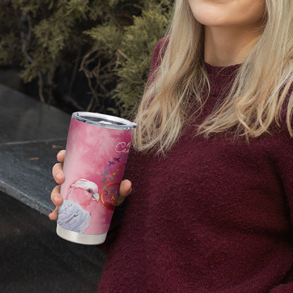 Australia Fight Cancer In All Colors Tumbler Cup Galah Pink Tie Dye