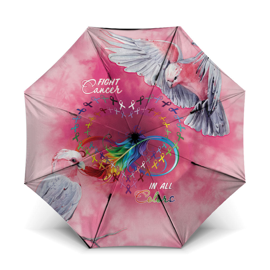 Australia Fight Cancer In All Colors Umbrella Galah Pink Tie Dye