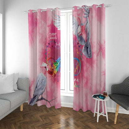 Australia Fight Cancer In All Colors Window Curtain Galah Pink Tie Dye