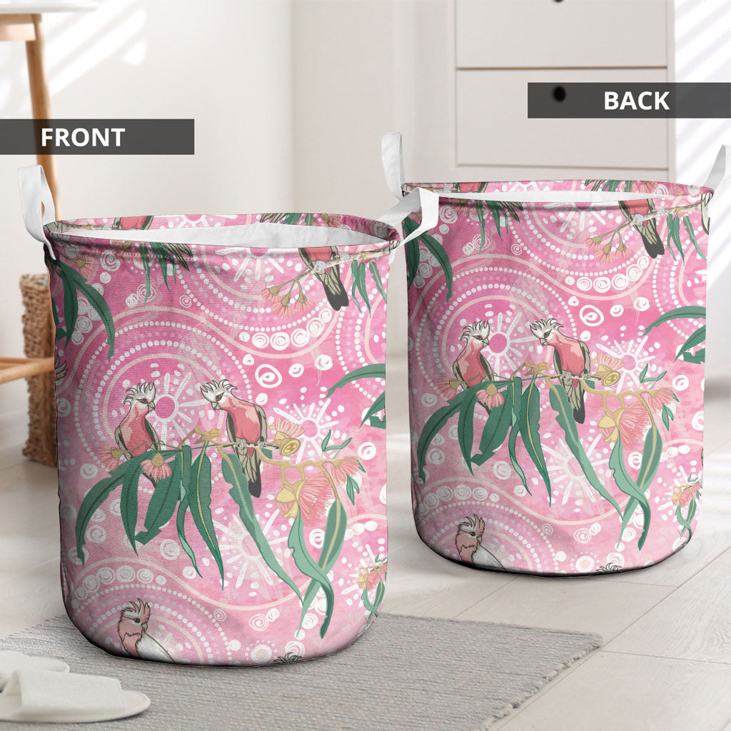 Australia Galah Aboriginal Laundry Basket Breast Cancer Month