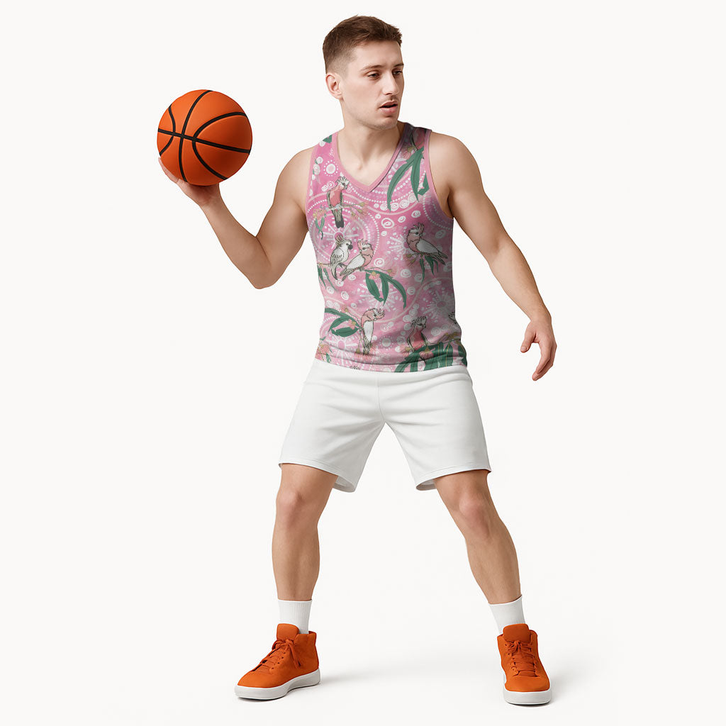 Australia Galah Aboriginal Basketball Jersey Breast Cancer Month