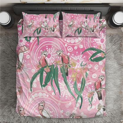 Australia Galah Aboriginal Bedding Set Breast Cancer Month