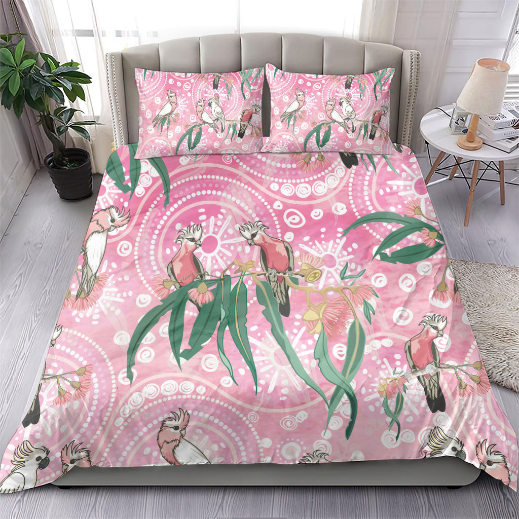 Australia Galah Aboriginal Bedding Set Breast Cancer Month