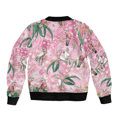 Australia Galah Aboriginal Bomber Jacket Breast Cancer Month