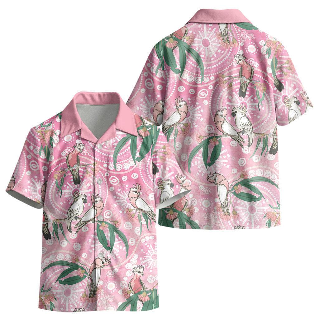 Australia Galah Aboriginal Kid Hawaiian Shirt Breast Cancer Month