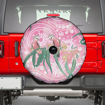 Australia Galah Aboriginal Spare Tire Cover Breast Cancer Month