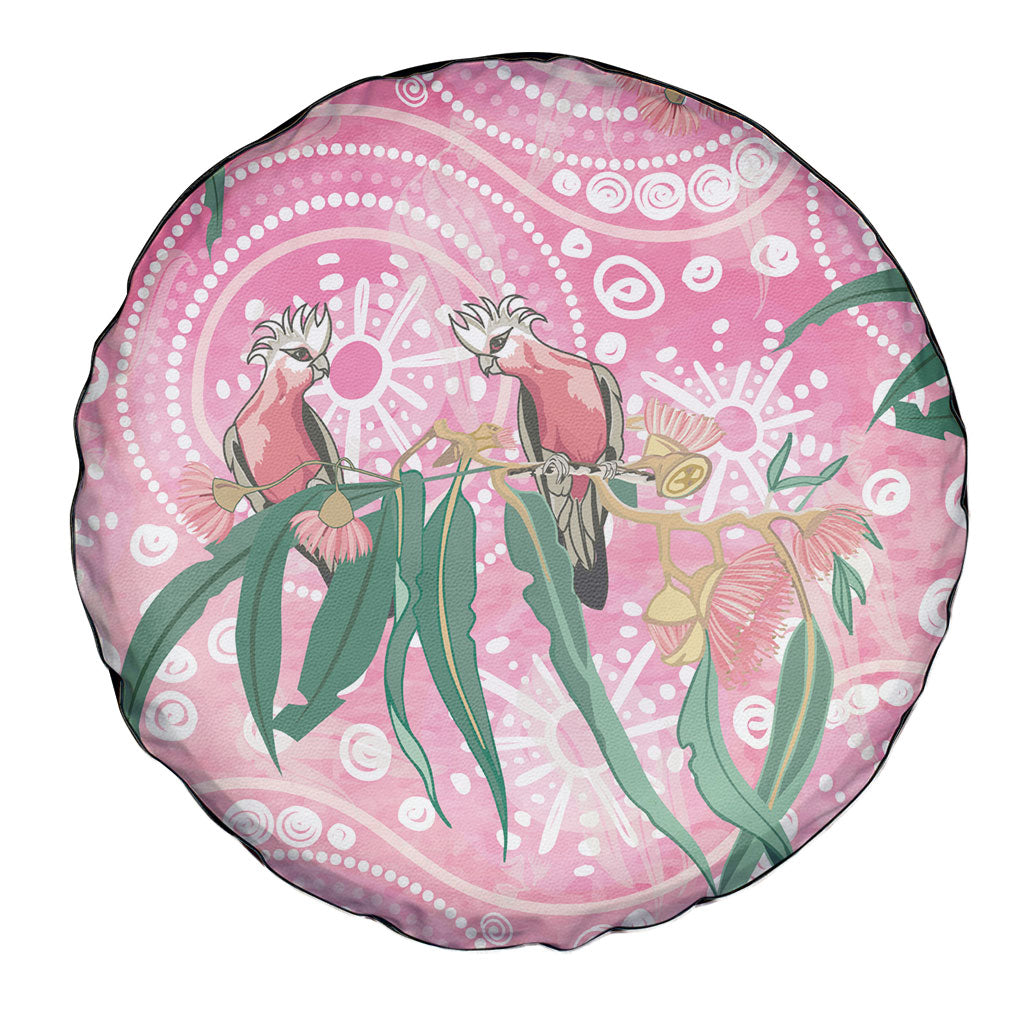 Australia Galah Aboriginal Spare Tire Cover Breast Cancer Month