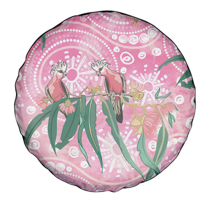Australia Galah Aboriginal Spare Tire Cover Breast Cancer Month