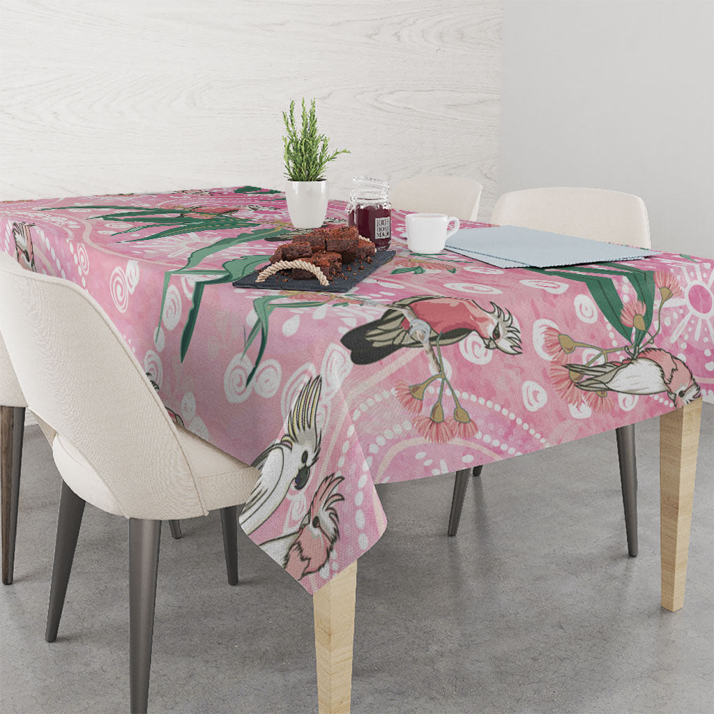 Australia Galah Aboriginal Tablecloth Breast Cancer Month