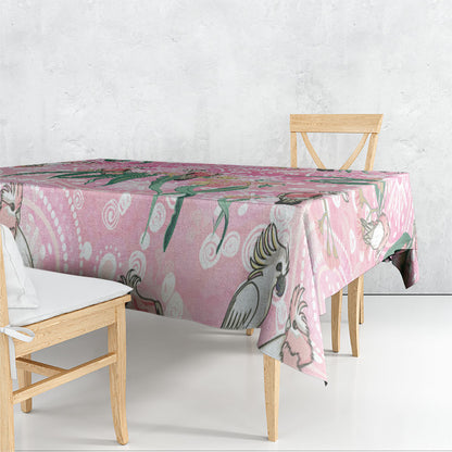 Australia Galah Aboriginal Tablecloth Breast Cancer Month