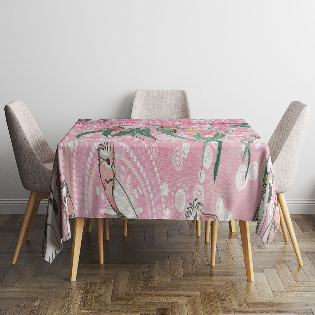 Australia Galah Aboriginal Tablecloth Breast Cancer Month
