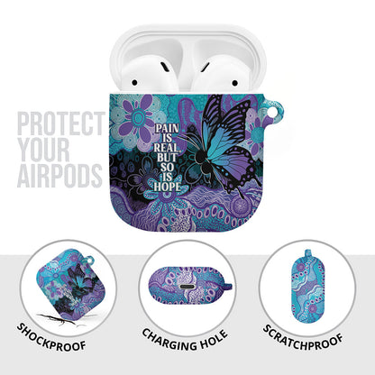 Australia Indigenous Teal Purple Contemporary Aboriginal Art AirPods Case Hope Is Real
