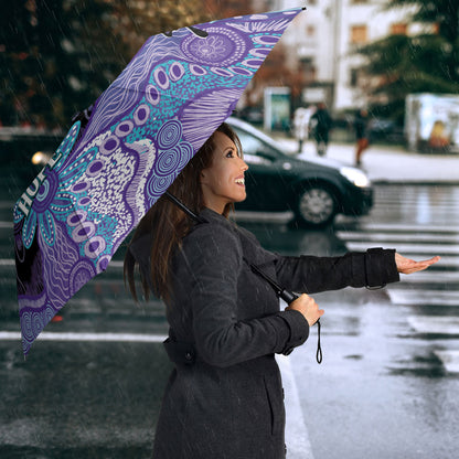 Australia Indigenous Teal Purple Contemporary Aboriginal Art Umbrella Hope Is Real