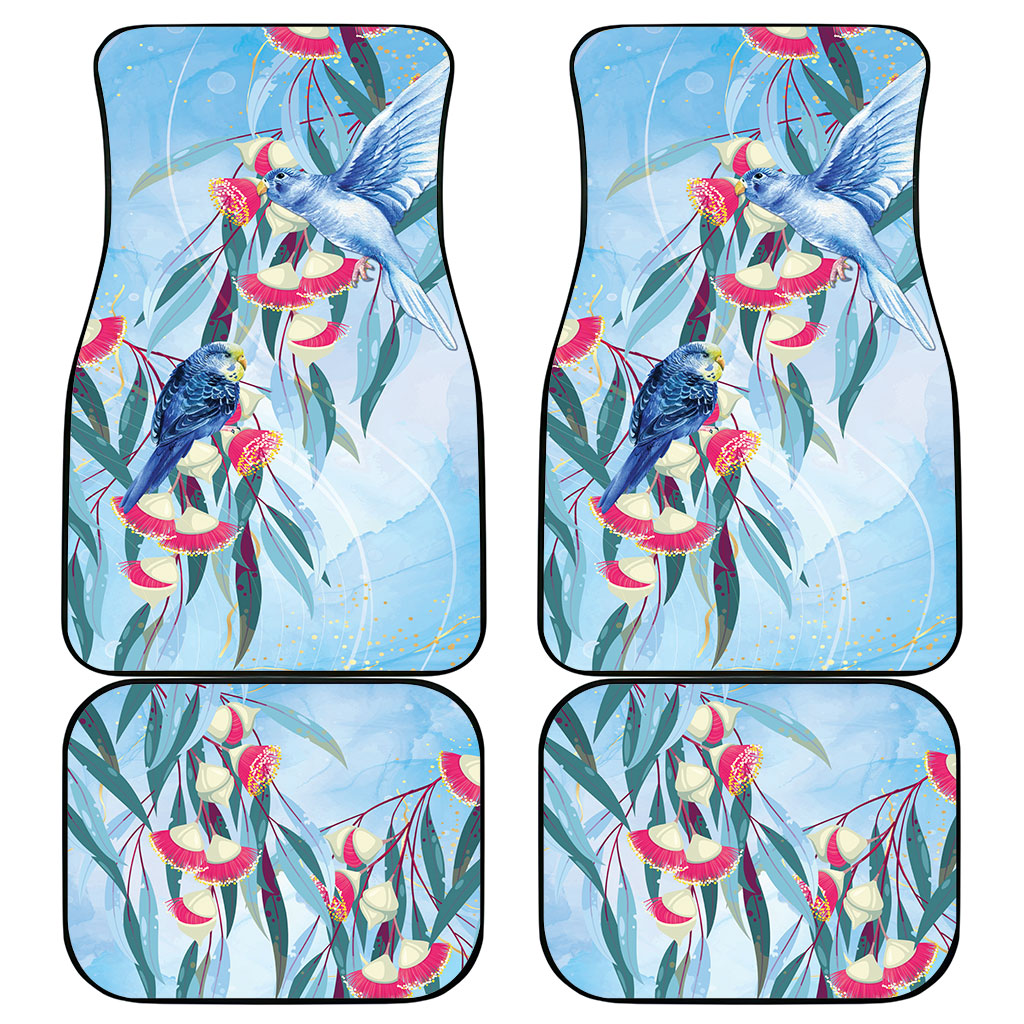 Australia Blue Budgie Marble Glaze Car Mats Cancer Prevention