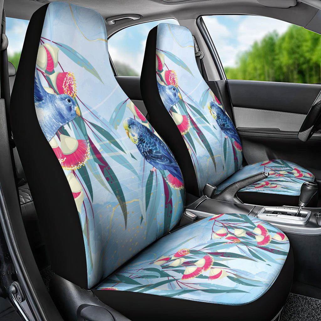 Australia Blue Budgie Marble Glaze Car Seat Cover Cancer Prevention