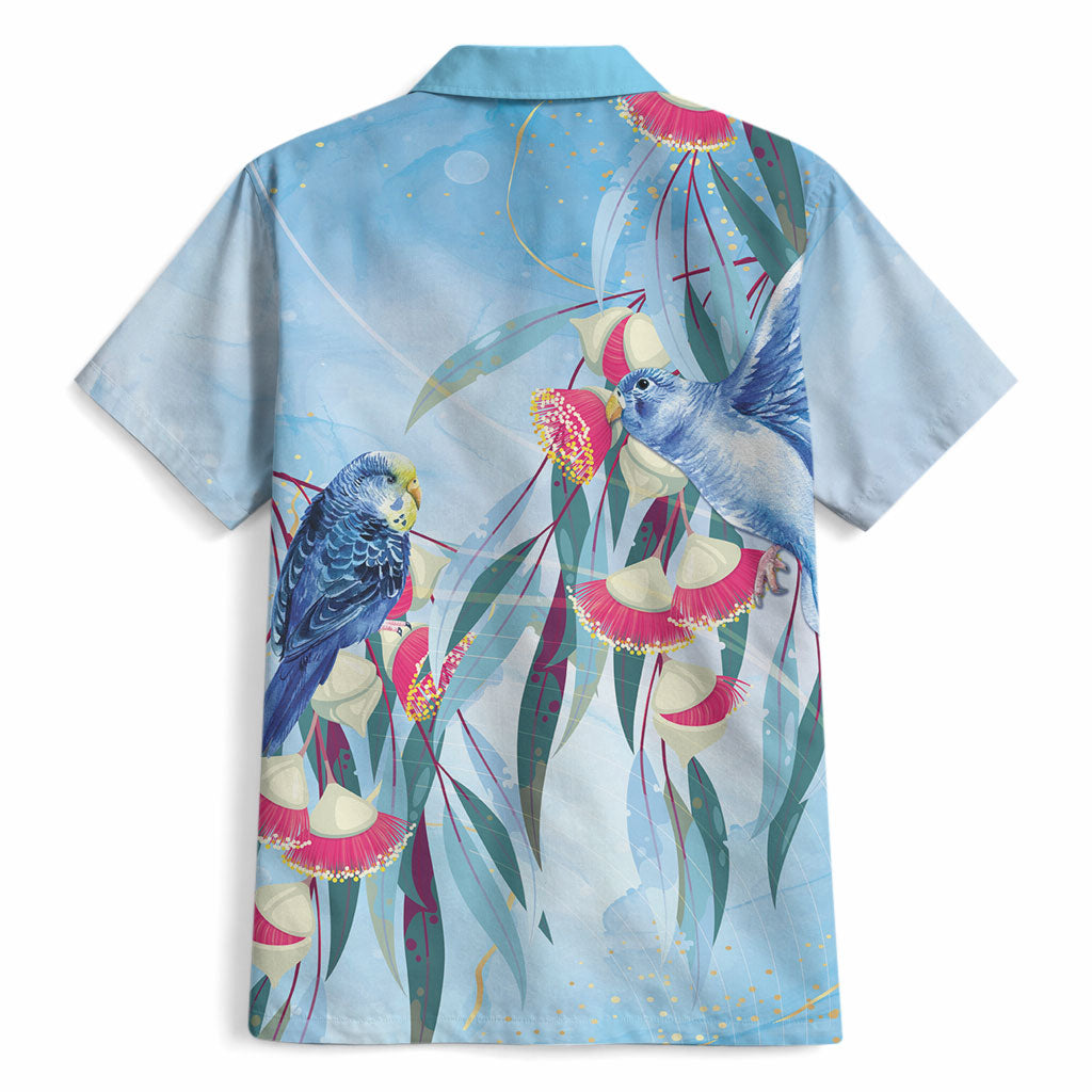 Australia Blue Budgie Marble Glaze Hawaiian Shirt Cancer Prevention