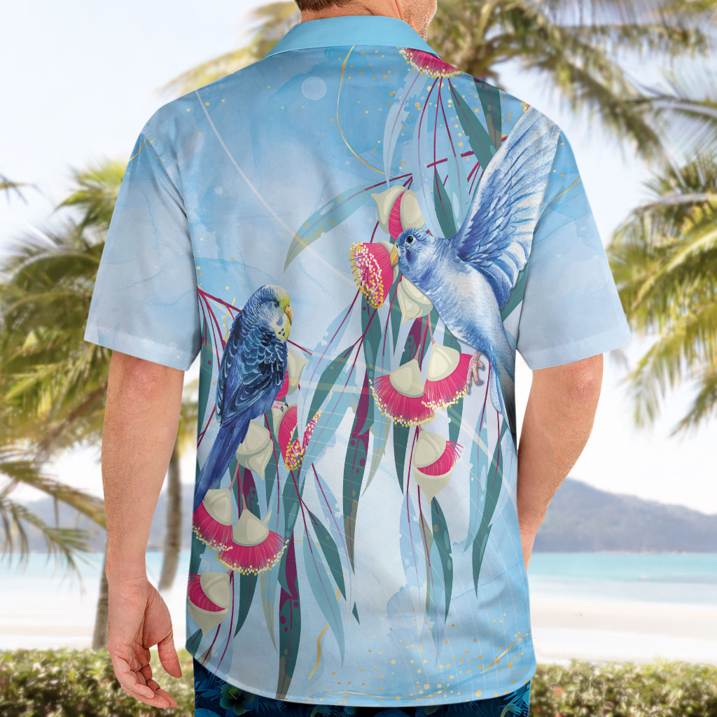 Australia Blue Budgie Marble Glaze Hawaiian Shirt Cancer Prevention