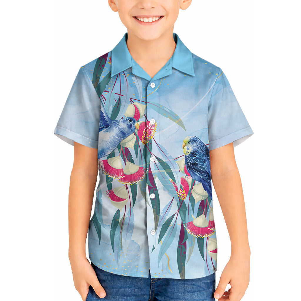 Australia Blue Budgie Marble Glaze Hawaiian Shirt Cancer Prevention