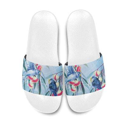 Australia Blue Budgie Marble Glaze Slide Sandals Cancer Prevention