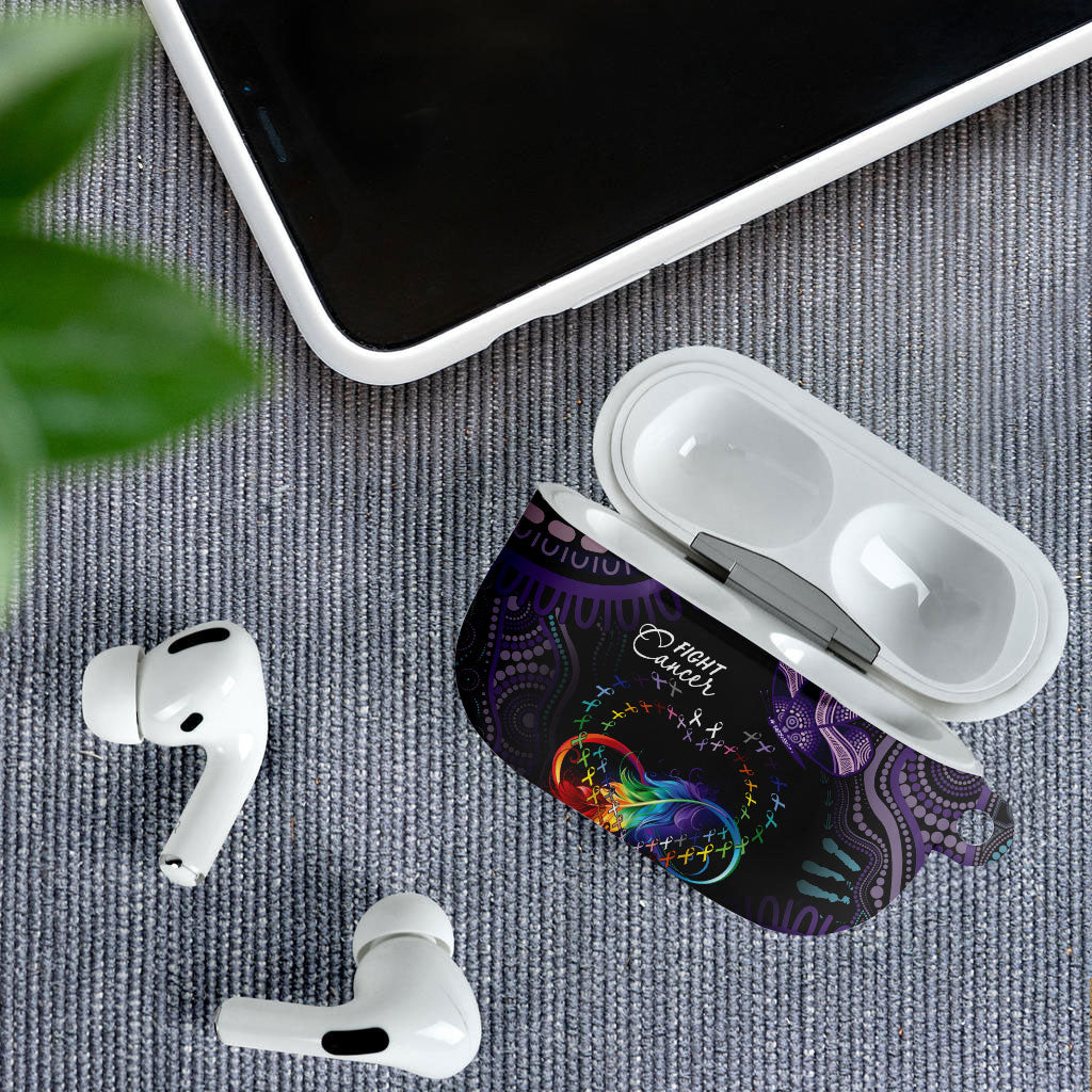 Australia Aboriginal Dot Arts Personalized AirPods Case Fight Cancer In All Colors