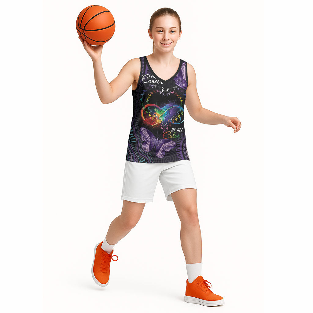 Australia Aboriginal Dot Arts Personalized Basketball Jersey Fight Cancer In All Colors
