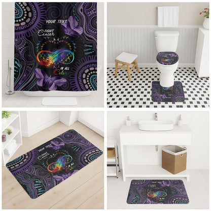 Australia Aboriginal Dot Arts Personalized Bathroom Set Fight Cancer In All Colors