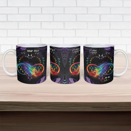 Australia Aboriginal Dot Arts Personalized Ceramic Mug Fight Cancer In All Colors